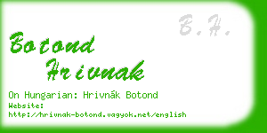 botond hrivnak business card